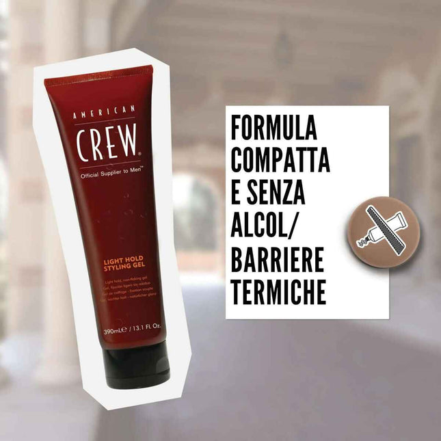 American CREW Light Hold Styling – Gel Unisex, 250 ml