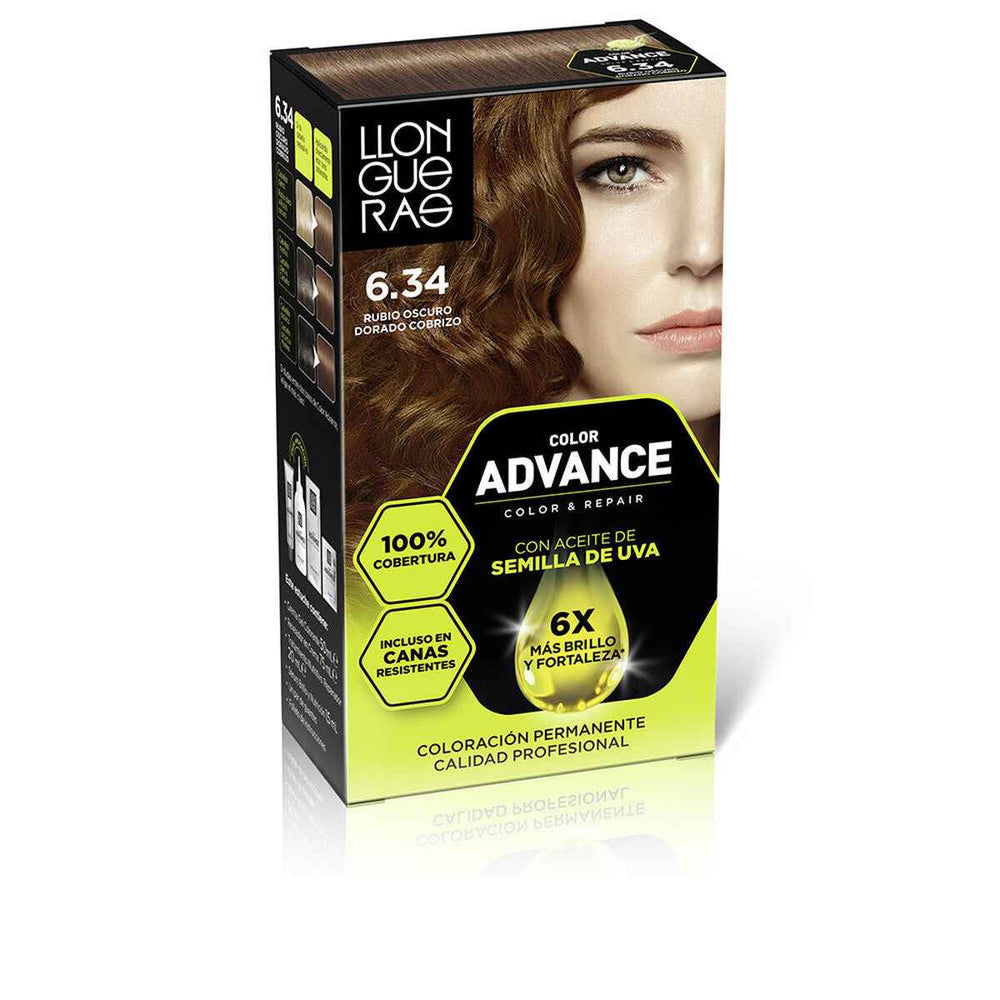 Llongueras Color Advance 6,34-Rubio Oscuro Dorado Cobrizo 1 U Unisex
