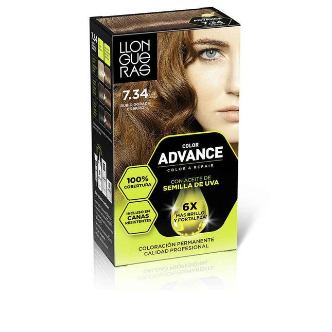 Llongueras Color Advance 7,34-Rubio Dorado Cobrizo 1 U Unisex