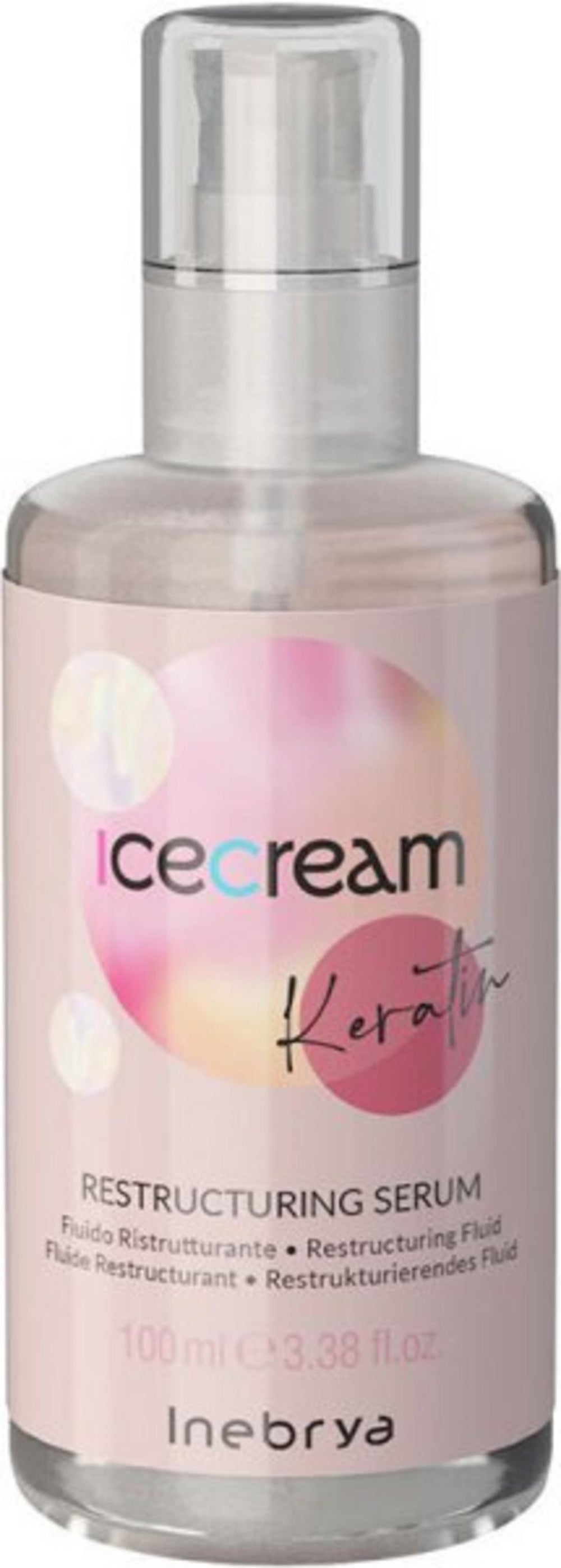 Inebrya Ice Cream Keratin – Hair Serum Unisex, Restructuring, 100 ml