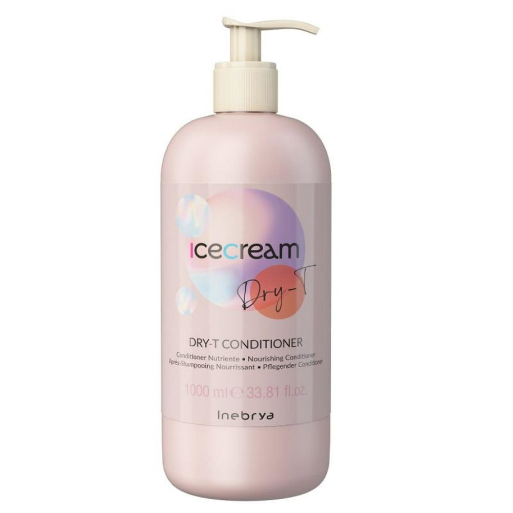 Inebrya Ice Cream Dry-T – Hair Dry Conditioner Unisex, For Dry Hair, 1000 ml