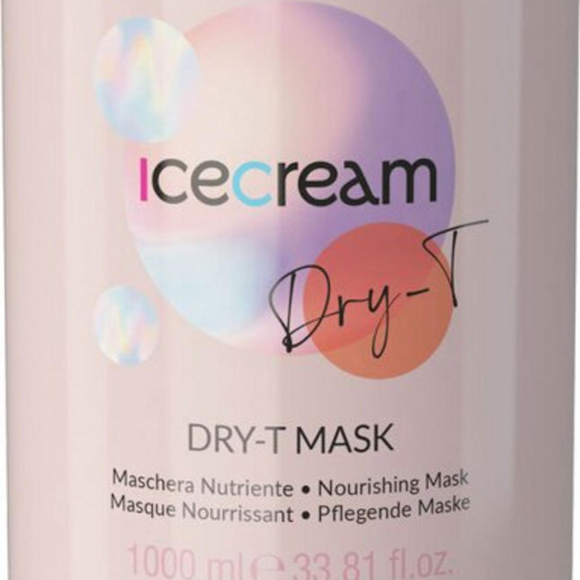 Inebrya Ice Cream Dry-T – Hair Treatment Cream Mask Unisex, Hydrating, 1000 ml
