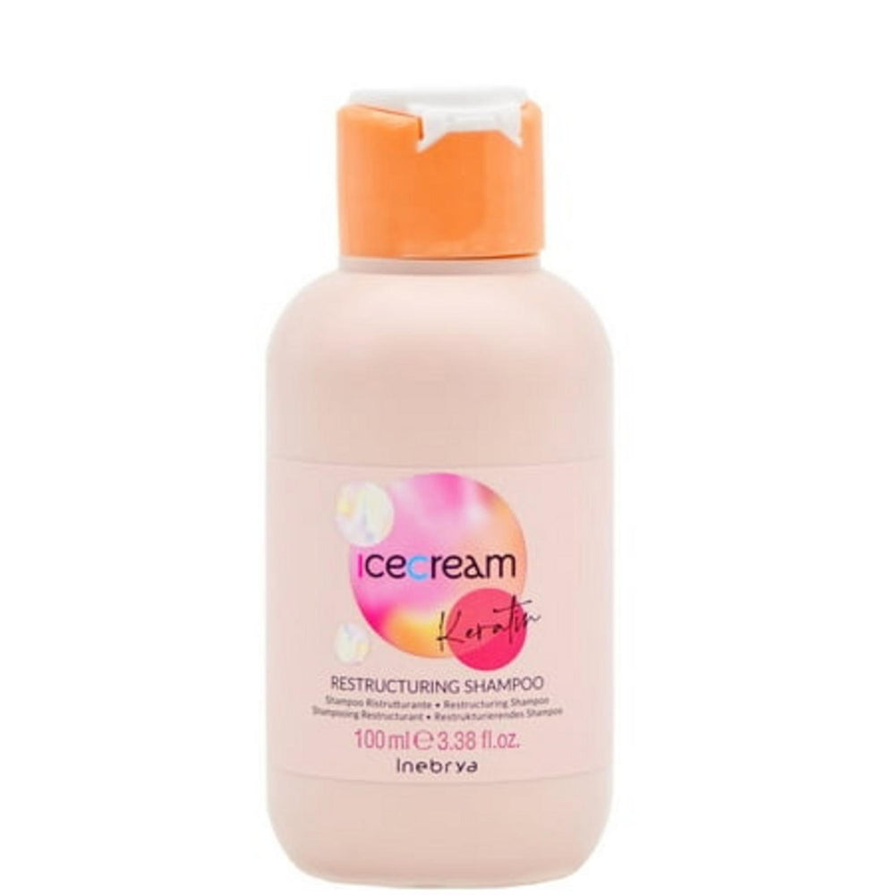 Inebrya Ice Cream Keratin – Hair Treatment Cream Mask for Women, Restructuring, 100 ml
