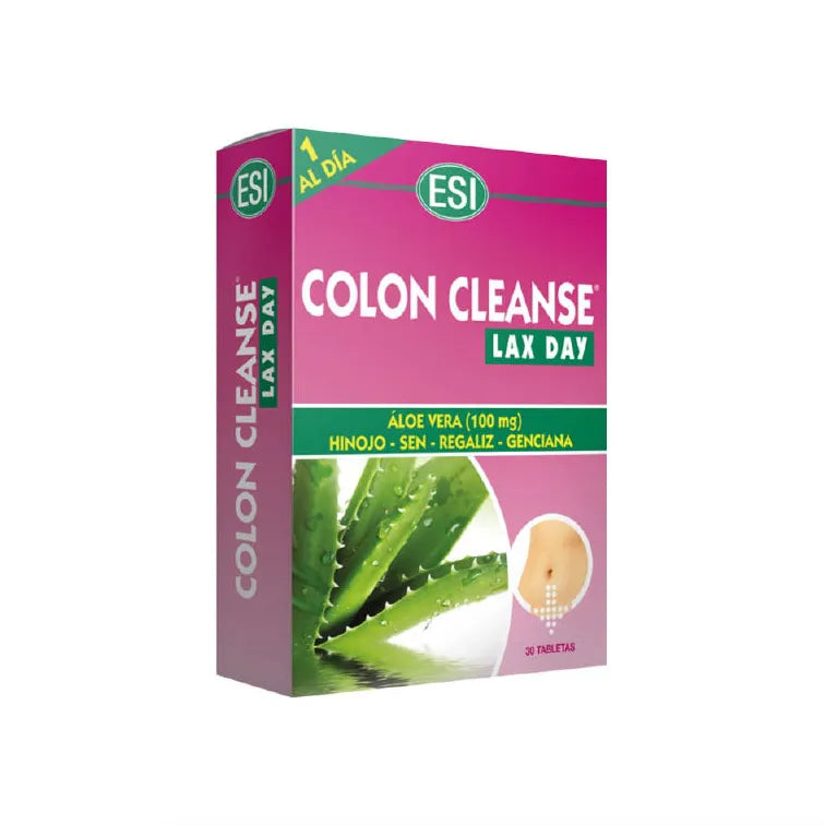 ESI Aloe Vera Colon Cleanse Lax Day 30 Tabletas