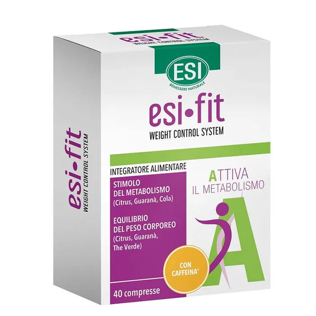 ESI Fit Activates Metabolism Food Supplement With Caffeine, 40 tablets