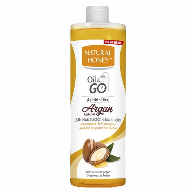 Natural Honey Elixir De Argan Oil & Go Body Oil Unisex, 250 ml