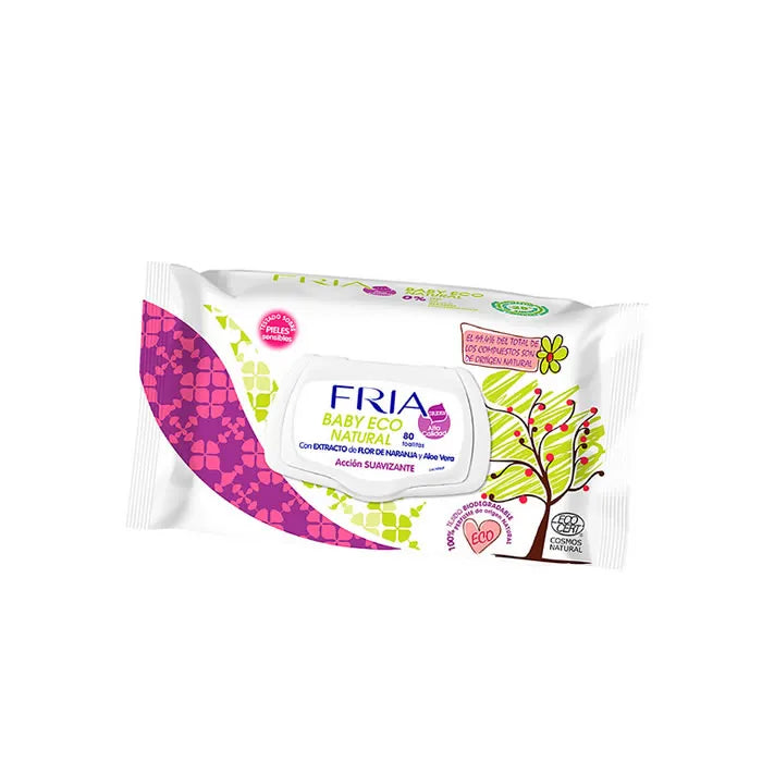 FRIA Baby Eco Natural Soothing Wipes 80 Sheets Unisex
