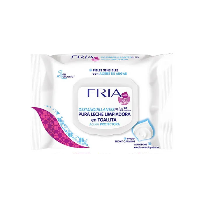 FRIA Desmaquillantes Plus Calming Makeup Remover Wipes 20 Wipes Unisex