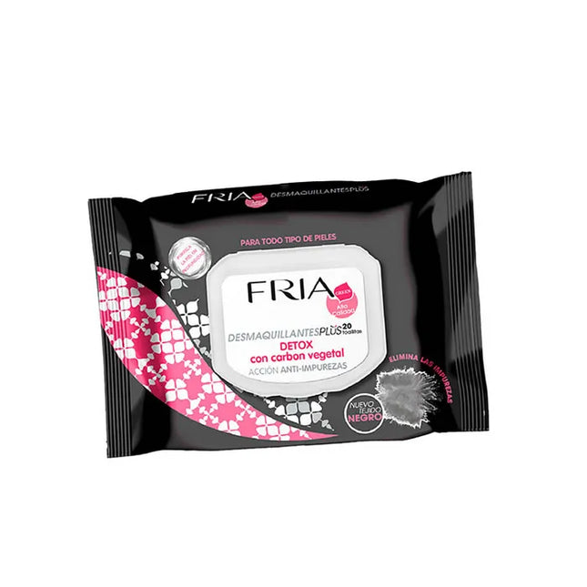 FRIA Desmaquillantes Plus Detox Make-Up Remover Wipes 20 Wipes Unisex