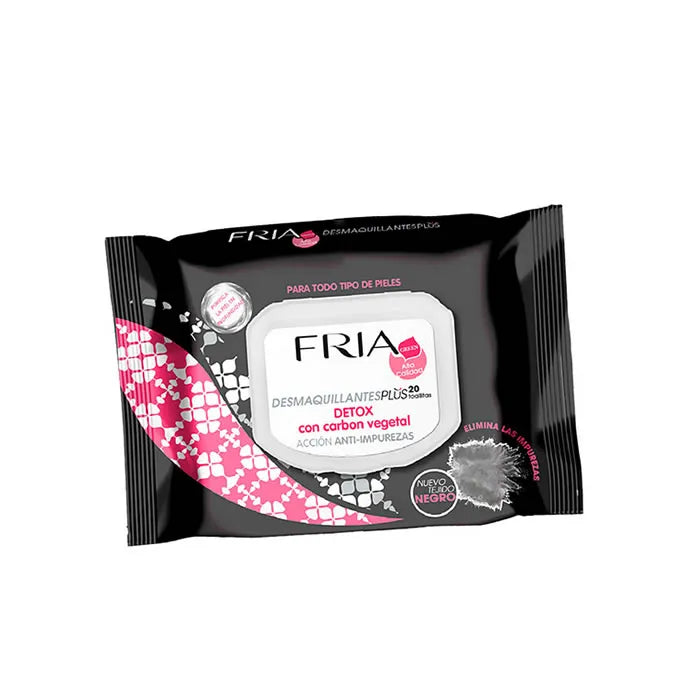 FRIA Desmaquillantes Plus Detox Make-Up Remover Wipes 20 Wipes Unisex