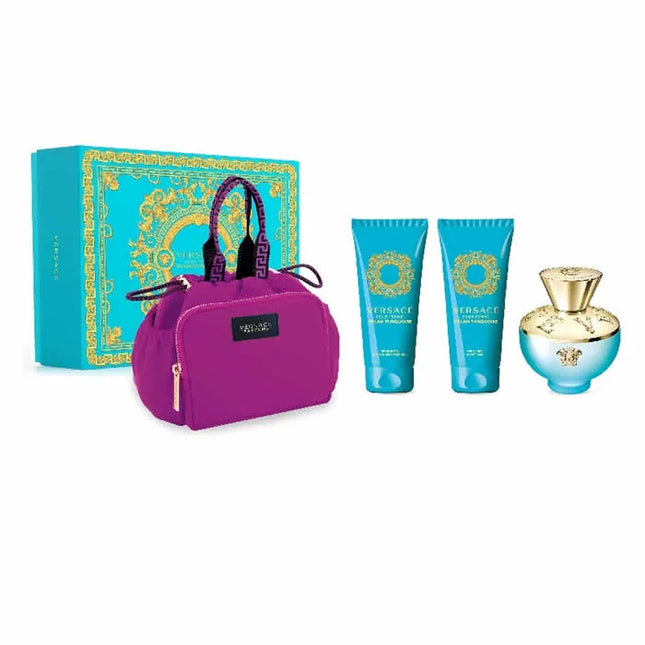 Versace Dylan Torquoise – Eau de Toilette for Women Spray 100 ml, Set 4 Pieces