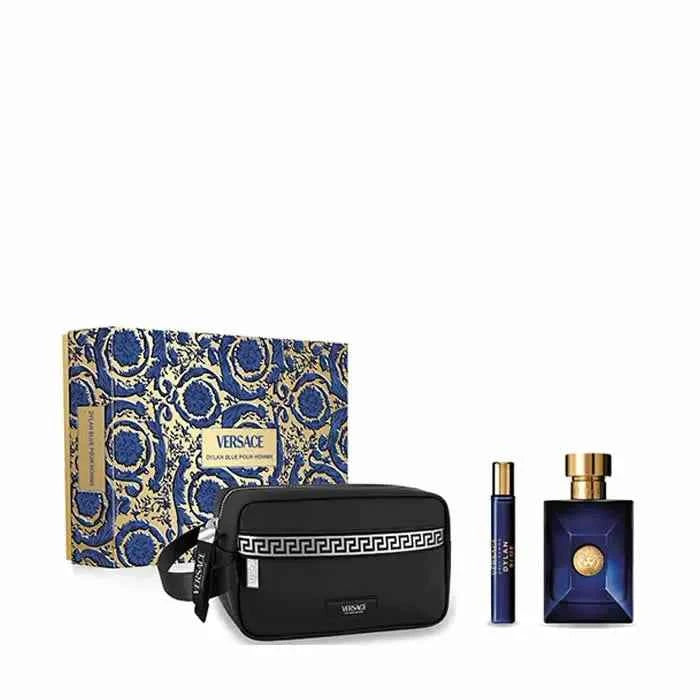 Versace Dylan Blue Pour Homme – Eau de Toilette Unisex Spray 100 ml, Set 3 Pieces