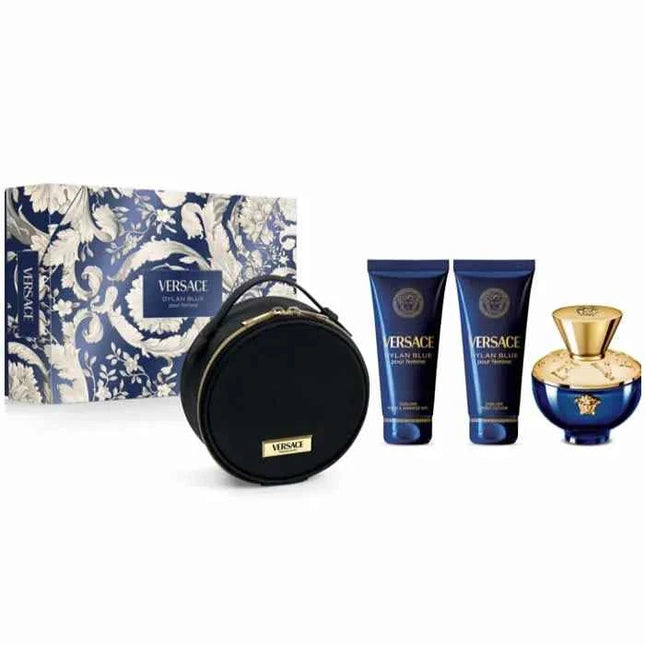 Versace Dylan Blue Pour Femme Eay De – Parfum for Women Spray 100 ml, Set 3 Pieces