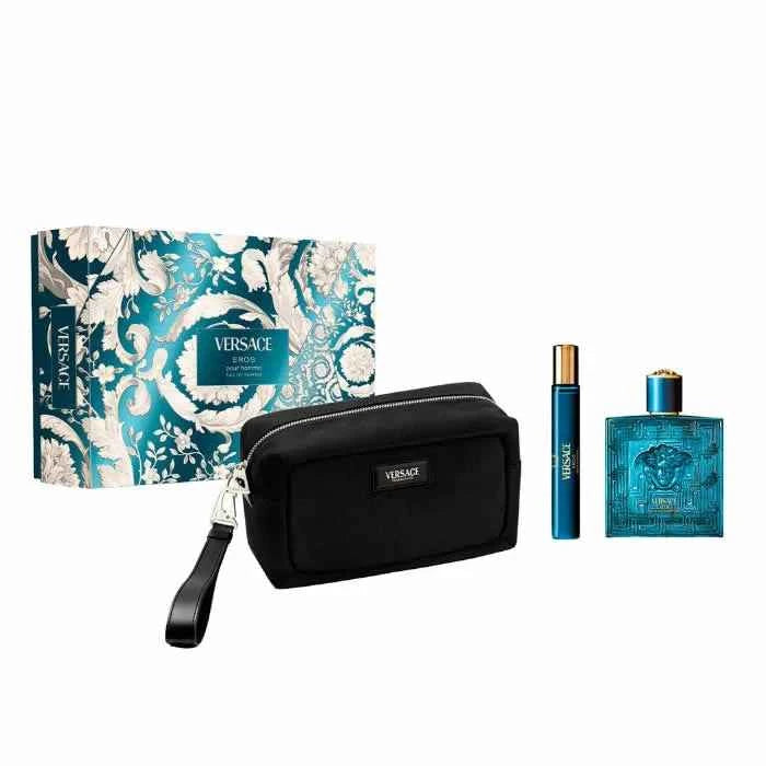 Versace Eros – Eau de Parfum Unisex Spray 100 ml, Set 3 Pieces