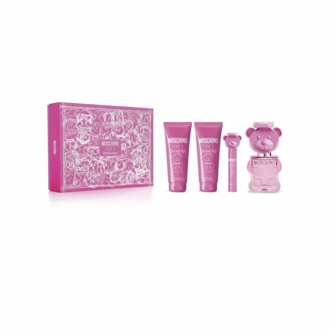Moschino Toy 2 Bubble Gum – Eau de Toilette for Women Spray 100 ml, Set 4 Pieces