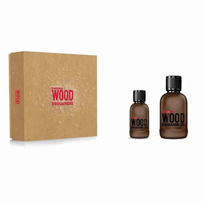 DSQUARED2 Original Wood – Eau de Parfum for Men Spray 100 ml, Set 2 Pieces