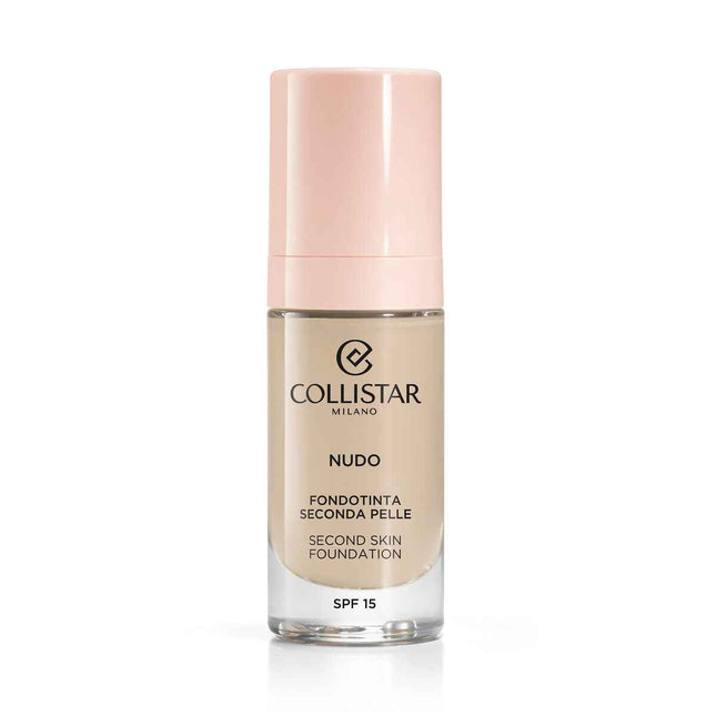 Collistar Nudo Fondo De Maquillaje Segunda Piel Spf15 1n-Avorio Unisex, 30 ml