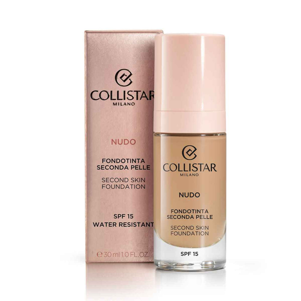 Collistar Nudo Fondo De Maquillaje Segunda Piel Spf15 3n-Naturale Unisex, 30 ml