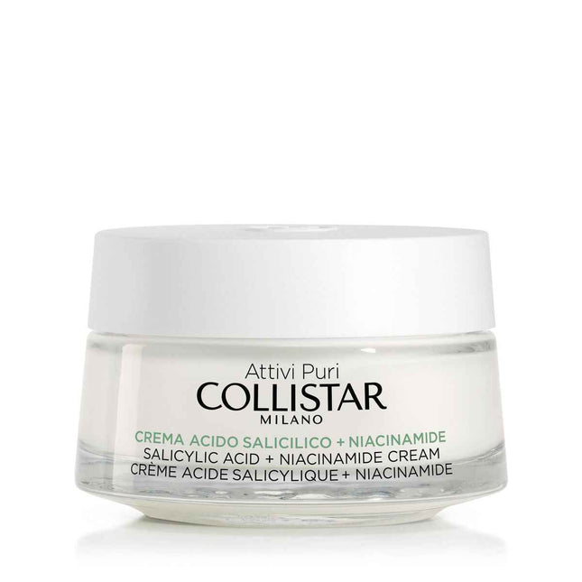 Collistar Attivi Puri Crema Salicilico Niacinamida Unisex, 50 ml