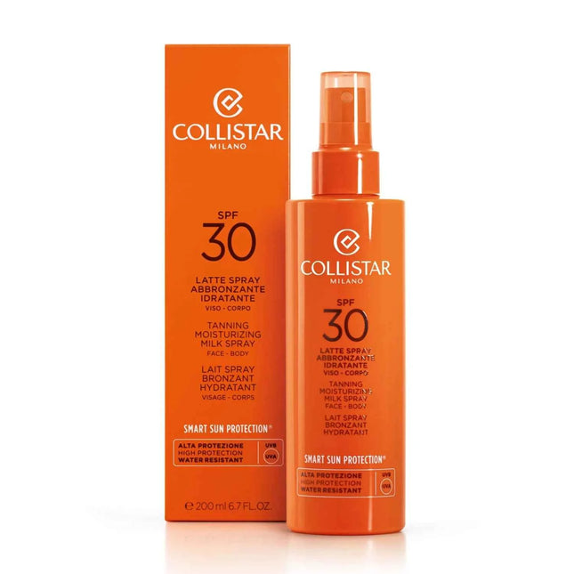 Collistar Spray Bronceador Leche Hidratante Spf30 Unisex, 200 ml