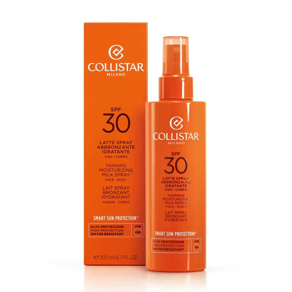 Collistar Spray Bronceador Leche Hidratante Spf30 Unisex, 200 ml