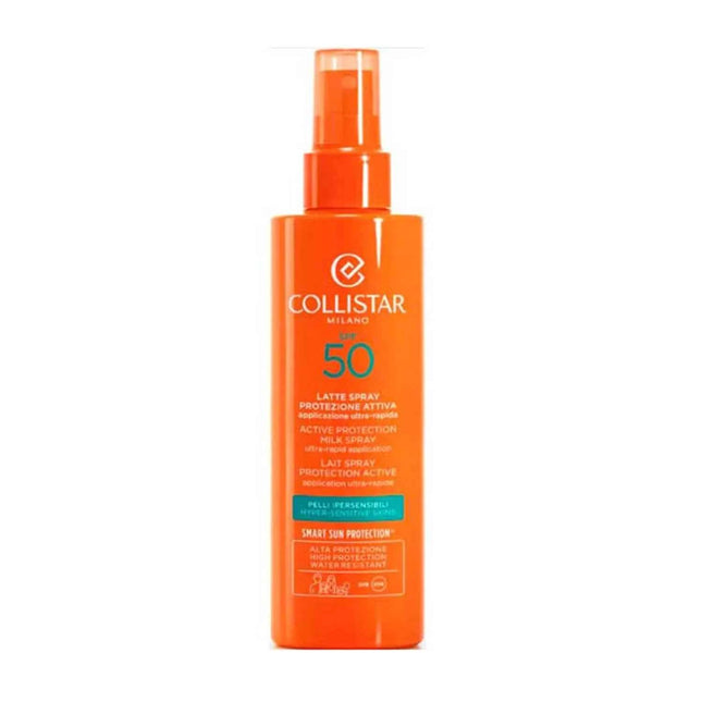 Collistar Spray Solar Leche Protección Activa Spf50 Unisex, 200 ml