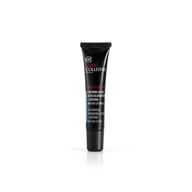 Collistar Attivi Puri Uomo Eye Contour Hyaluronic Acid Caffeine Anti-Age Lifting Unisex, 15 ml