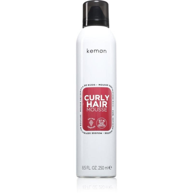 Kemon Curly Hair Mousse – Hair Styling Mousse for Women, Volume, Medium, 250 ml