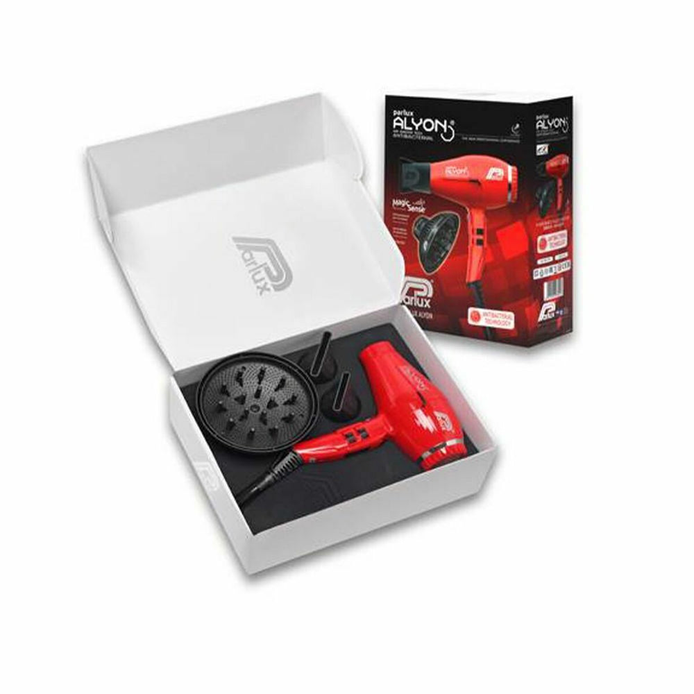 Parlux Hair Dryer Alyon Rojo Lote 4 Piezas Unisex