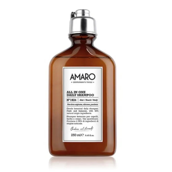 Farmavita Amaro All In One Daily – Shampoo N1924 Hair-Beard-Body Unisex, 250 ml