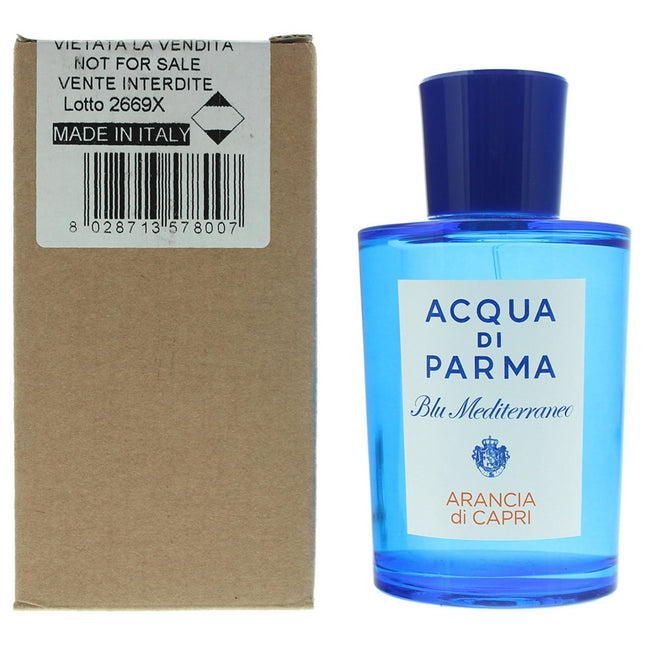 Acqua di Parma Blu Mediterraneo Arancia di Capri – Eau de Toilette Unisex, 150 ml Tester