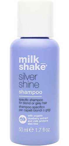 Milk Shake Silver Shine – Hair Shampoo for Women, For Neutralisation Of Yellow Tones, 50 ml