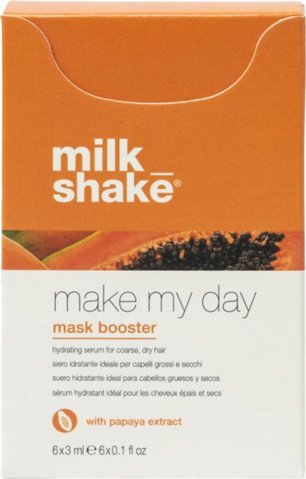 Milk Shake Make My Day – Hair Treatment Cream Mask for Women, Hydrating, 6 pcs, 3 ml
