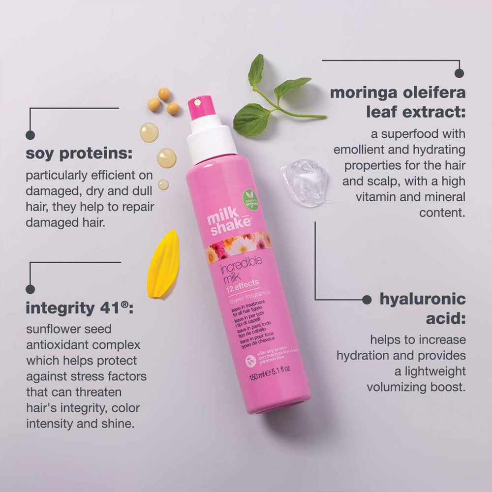 MILK Shake Incredible Milk 12 Effects Leave-In Treatment Flower Fragance Unisex, 150 ml