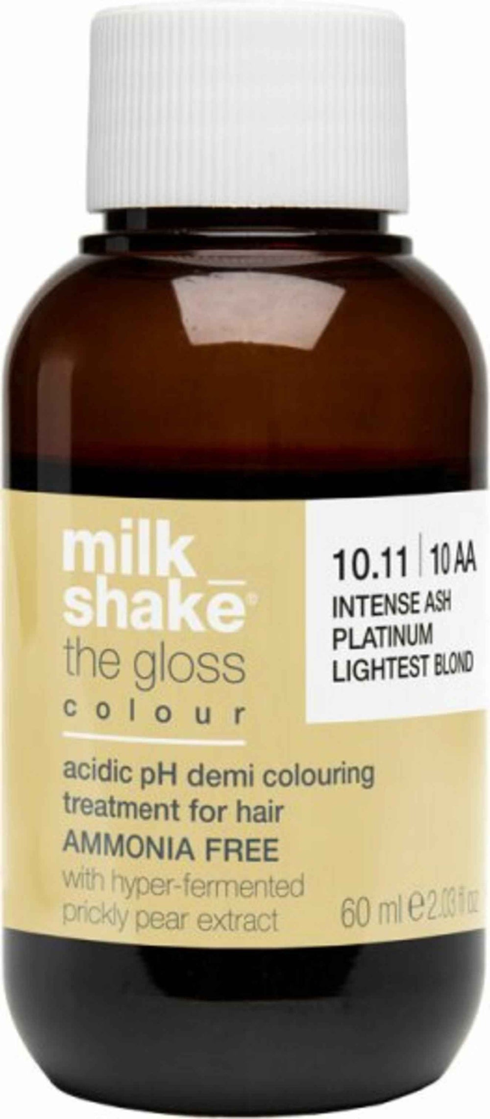 Milk Shake The Gloss Acidic pH Demi-Permanent Colour 10.1 – Demi-Permanent Hair Dye Unisex, 10.1 Platinum Blonde, 60 ml