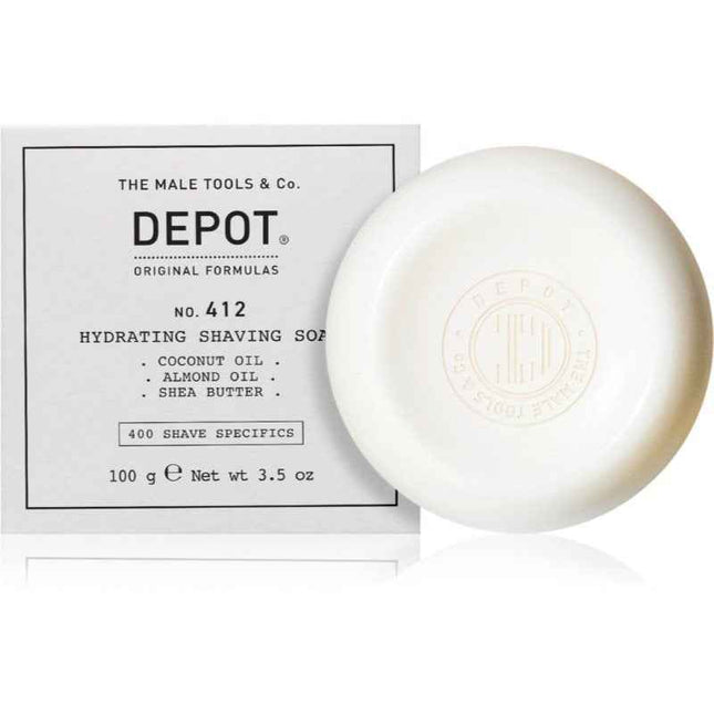 Depot 400 Shave Specifics No. 412 Hydrating – Shaving Soap for Men, 100 g