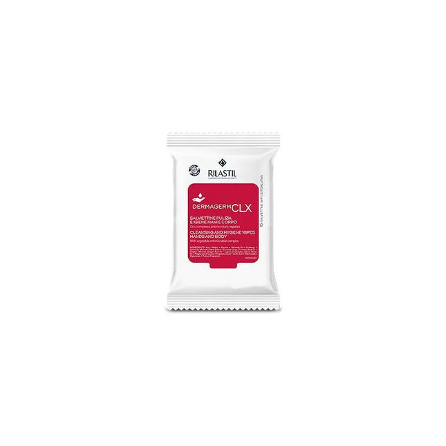 Rilastil Dermagerm CLX Hand & Body Cleaning Wipes, 15 Units