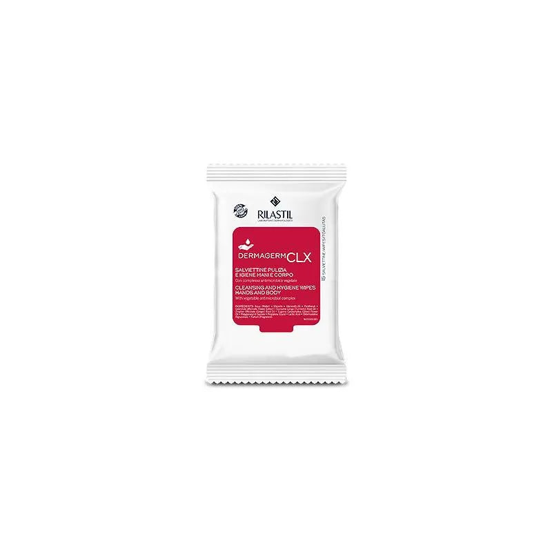 Rilastil Dermagerm CLX Hand & Body Cleaning Wipes, 15 Units