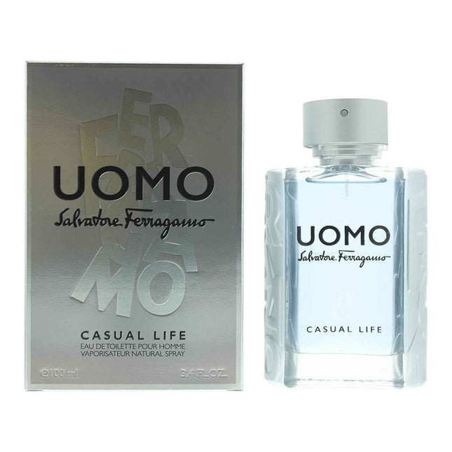 Salvatore Ferragamo Uomo Casual Life – Eau de Toilette for Men, 100 ml