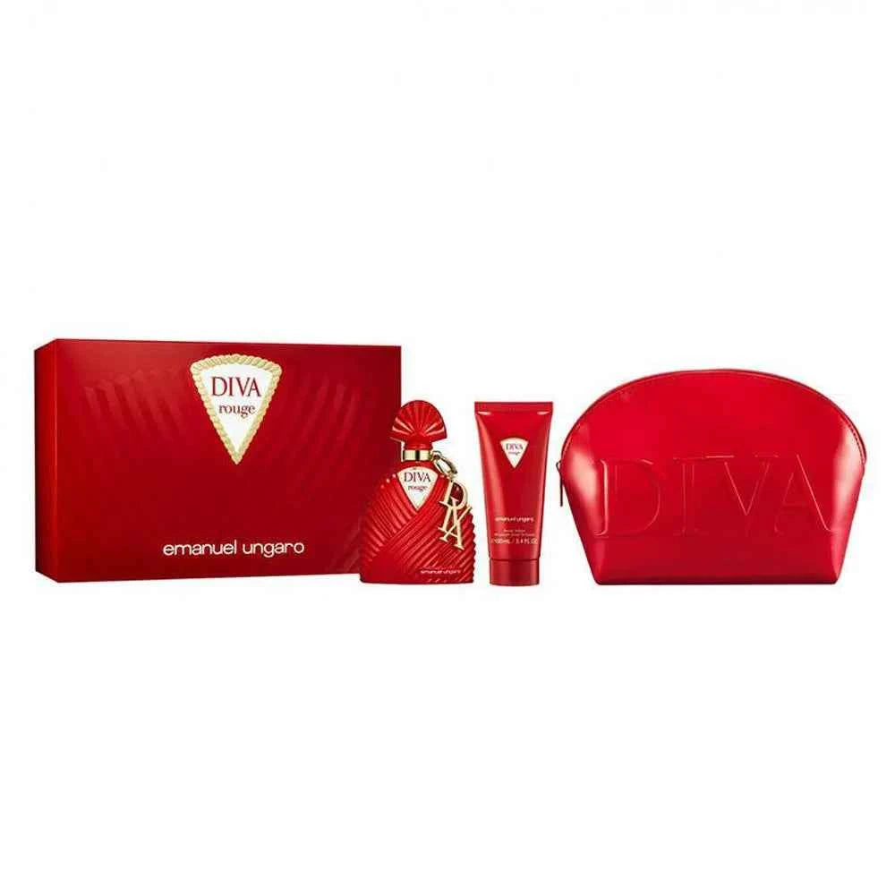 Emanuel Ungaro Ungaro Diva Rouge Epv 100 ml Leche Corporal 100 ml Neceser for Women