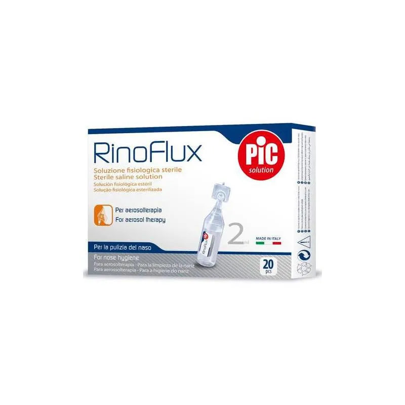 PIC Solucion Rinoflux Solución Fisiológica Monodosis, 20x 2 ml