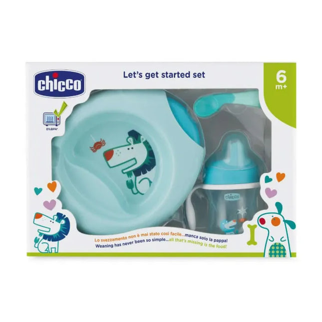 Chicco Let's Get Started 6m+ Blue Unisex, Set 3 Pieces