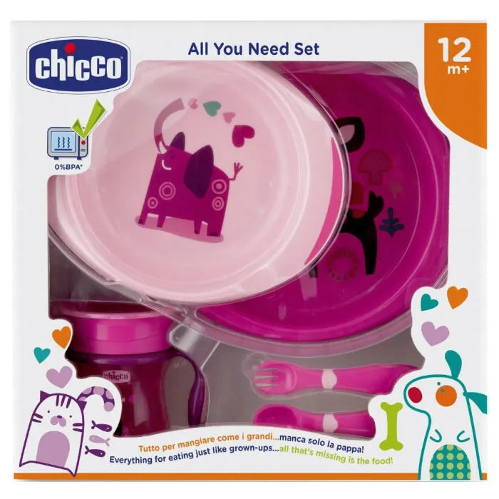 Chicco All You Need 12m+ Pink Unisex, Set 5 Pieces