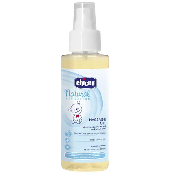 Chicco Natural Sensation Massage Oil Unisex, 100 ml