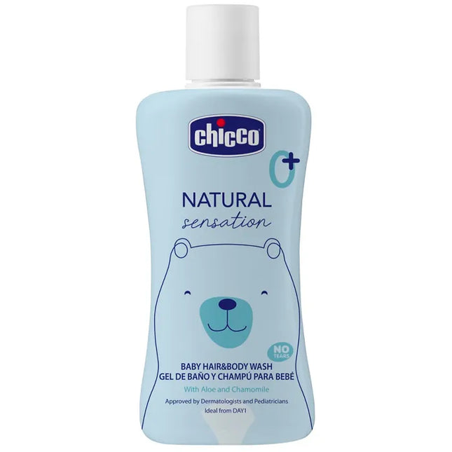 Chicco Natural Sensation Bath Gel – Shampoo Unisex, 200 ml
