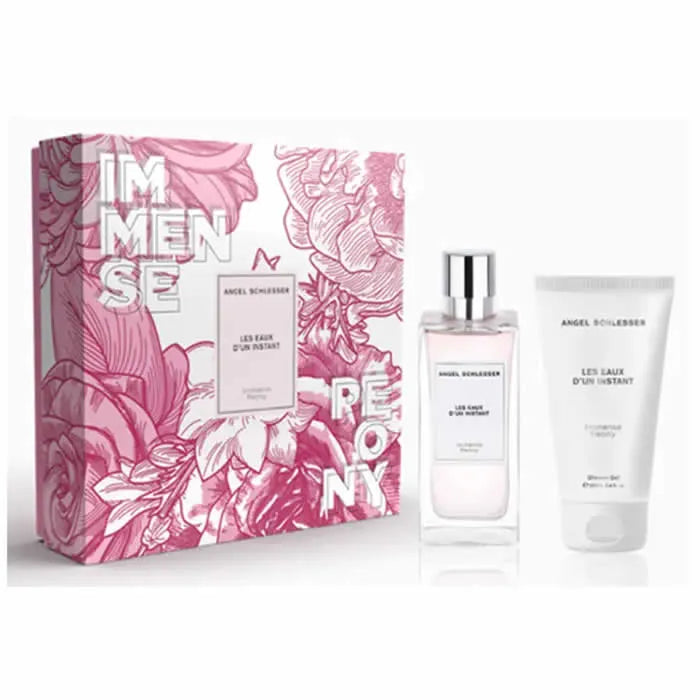 Angel Schlesser Les Eaux D'Un Instant Immense Peony – Eau de Toilette for Women Spray 100 ml, Set 2 Pieces