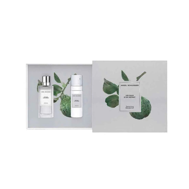 Angel Schlesser Instant Tempting Bergamont Watercolor Coffret – Eau de Toilette for Women Spray 100 ml, Set 2 Pieces