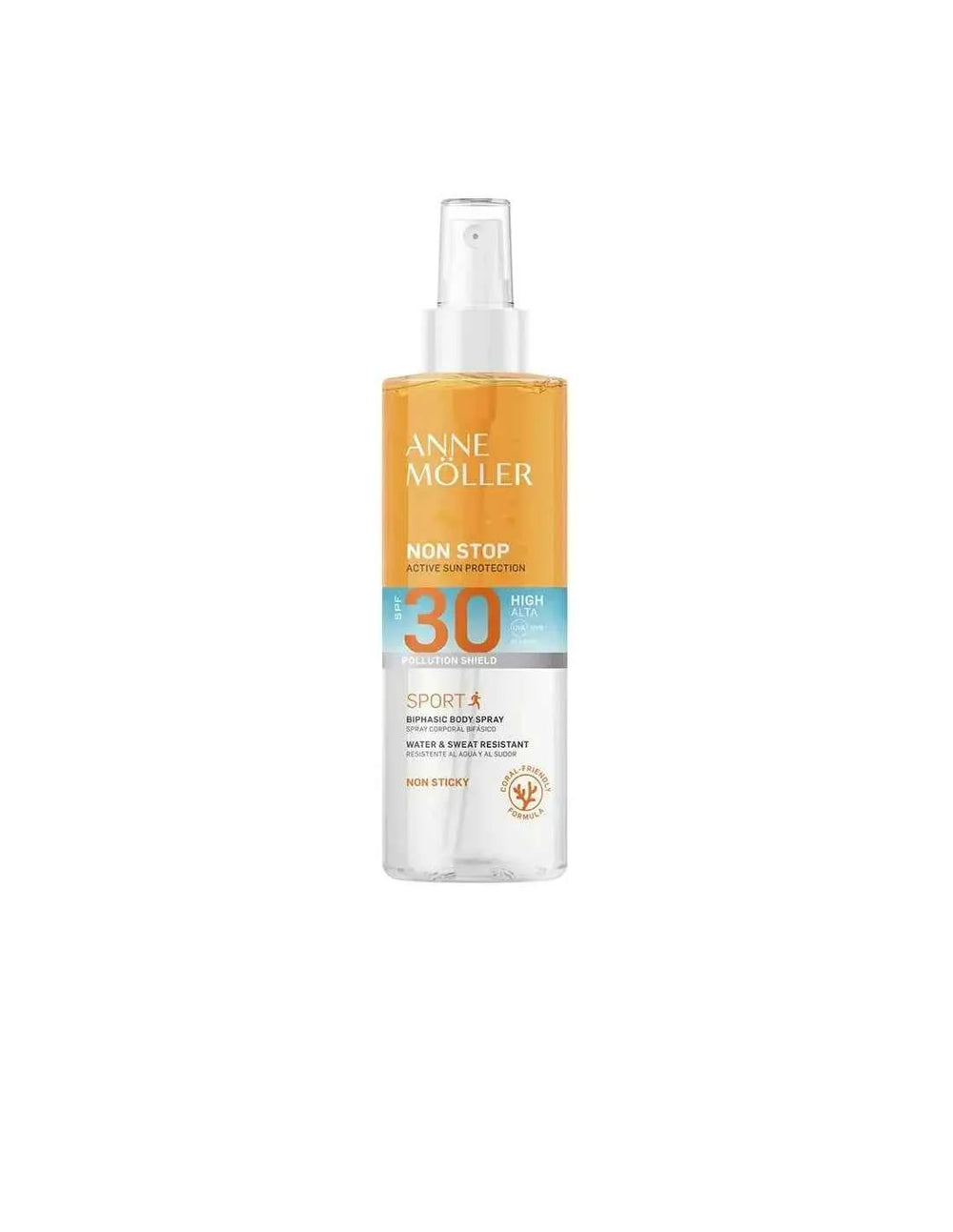 ANNE Möller Anne Moller Non Stop Sport Biphasic Body – Spray Spf30 150 ml@ Unisex
