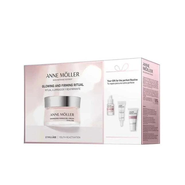 ANNE Möller Stimulâge Ritual Iluminador y Reafirmante – Gel Crema Estuche 4 Piezas Unisex
