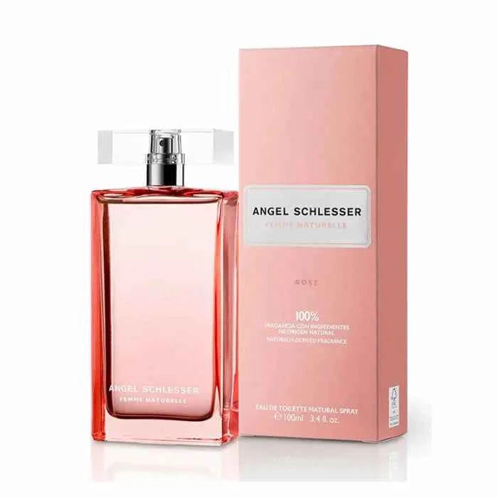 Angel Schlesser Femme Naturelle Rose – Eau de Toilette for Women Spray, 100 ml